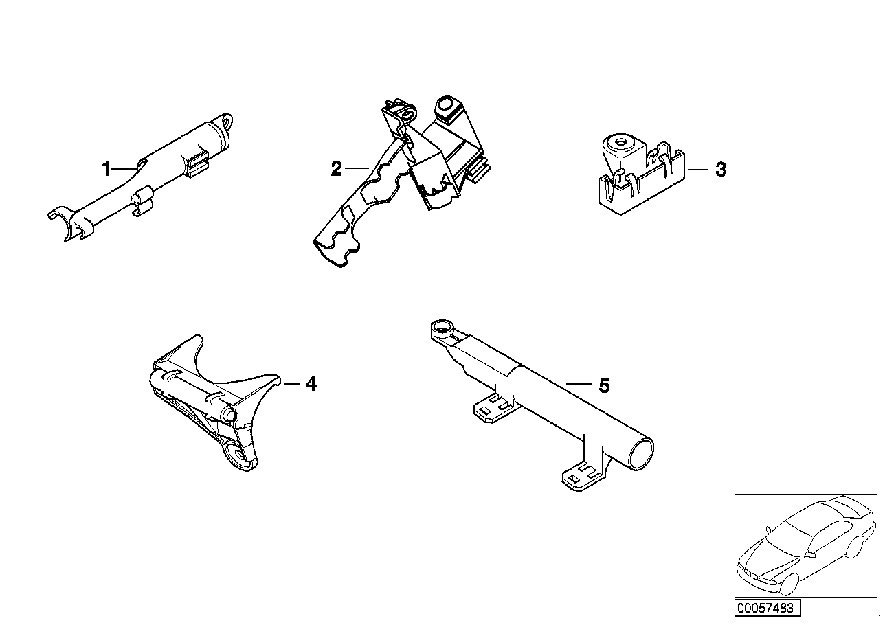 BMW 61138365556 Plug-In Connection Bracket