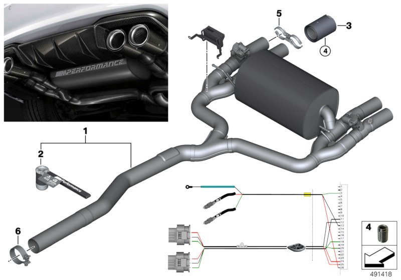 BMW 18302412432 Silencer With Flap System