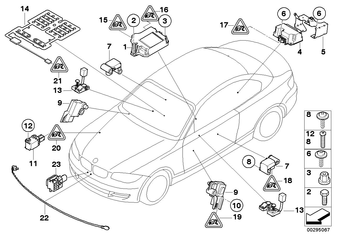 BMW 65779214813 Control Unit Airbag