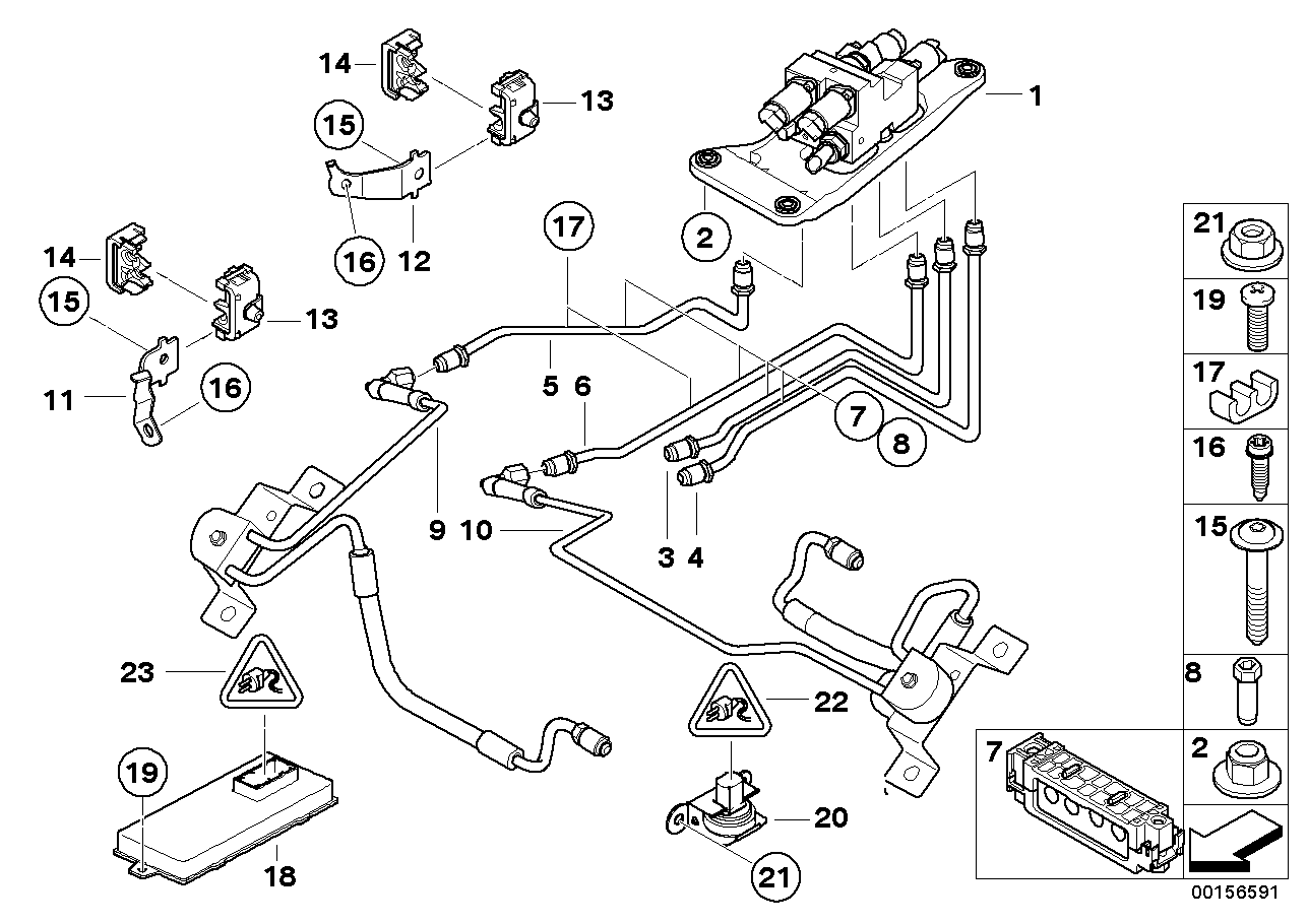 BMW 37206776739 Bracket, Front