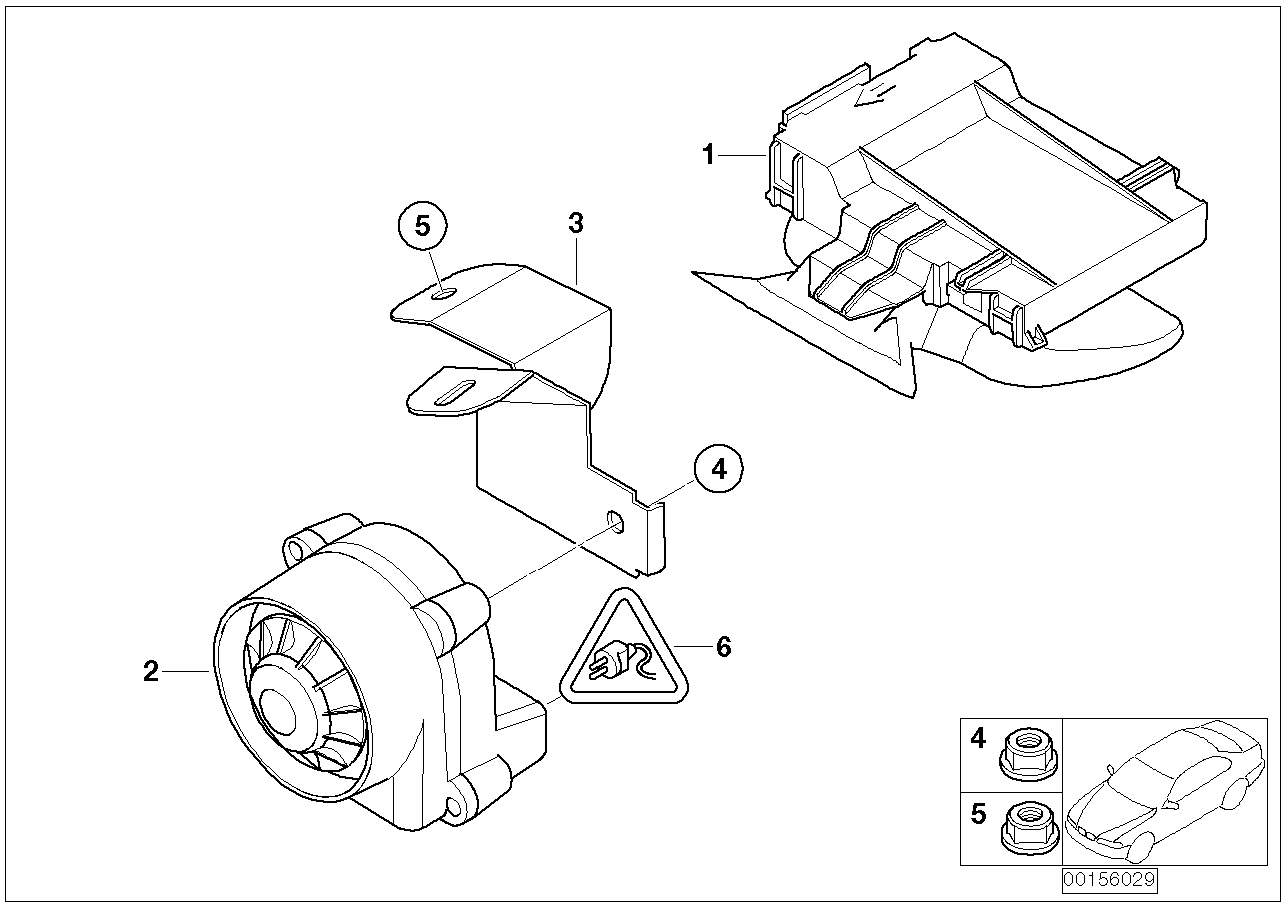 BMW 65756902482 Bracket Alternative Power Siren