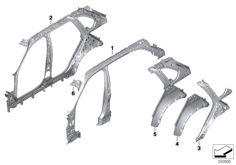 BMW 41217395520 Connection, A-Pillar/Cowl Panel, Right