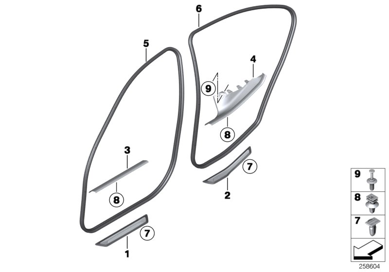 BMW 51477407967 Cover, Entrance