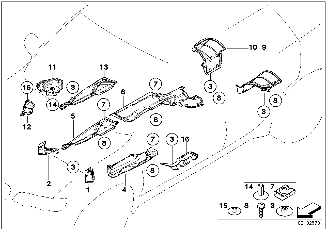 BMW 51487058199 Heat Insulation, Front Wall