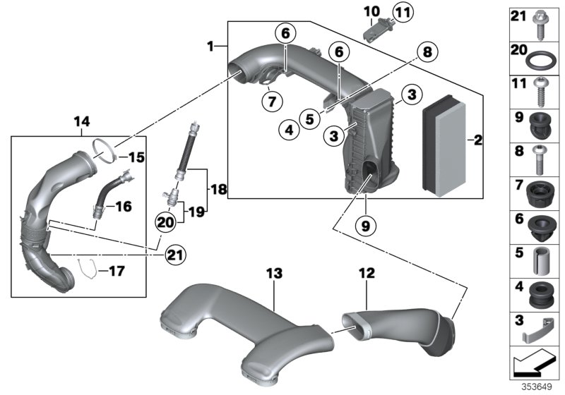 BMW 13718519470 HOSE CLAMP