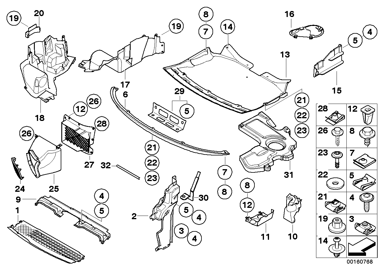 BMW 51477964683 Holder, Cover, Left