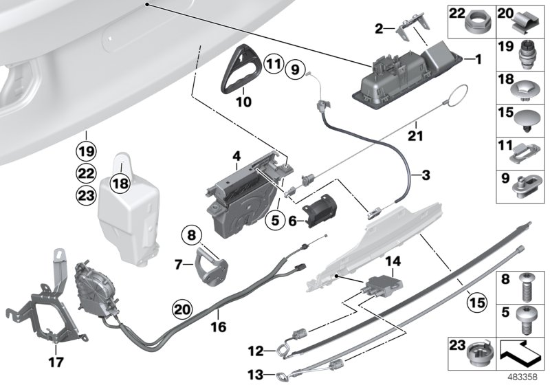 BMW 61357848839 Sensor Smart Opener