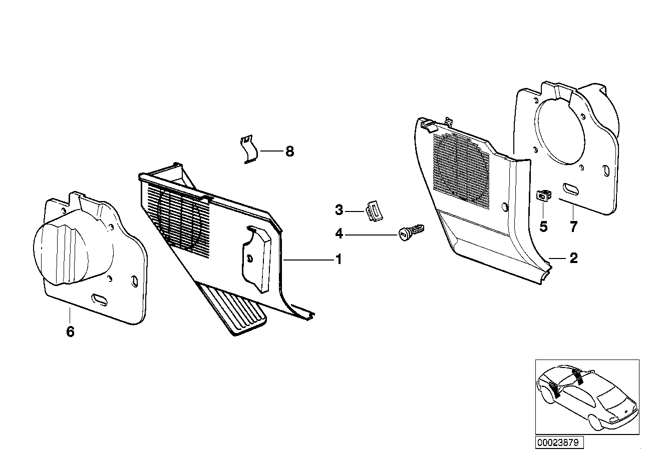 BMW 51488202275 Sound Insulating Left