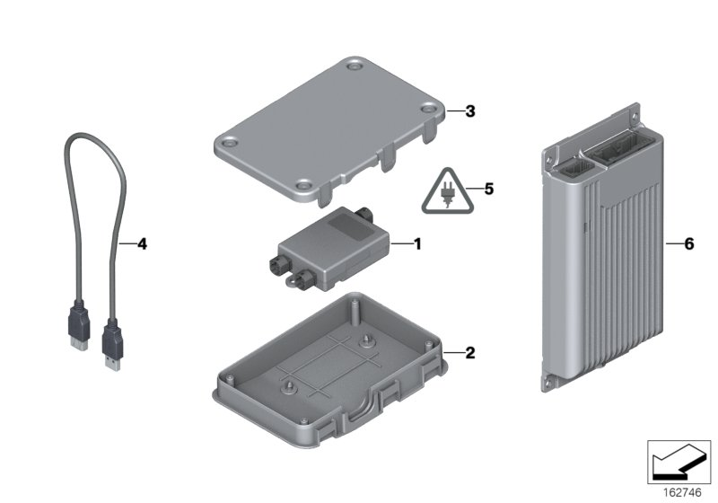 BMW 84109143446 Adapter Lead, Usb Socket