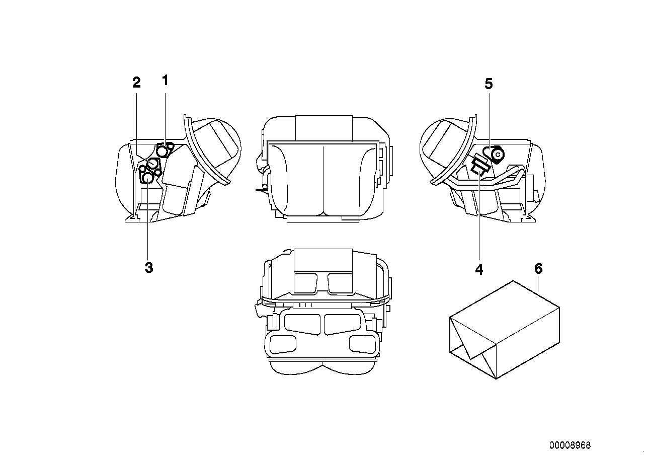 BMW 64118378466 Exchange Uncoded Ctrl Unit For Autom.Air Conditioner.