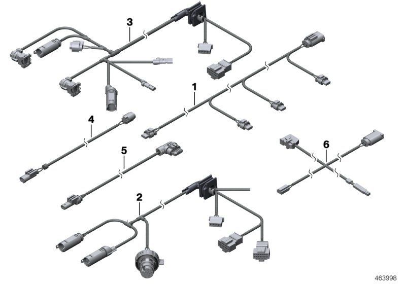 BMW 61129145026 Wiring Set Pdc, Front