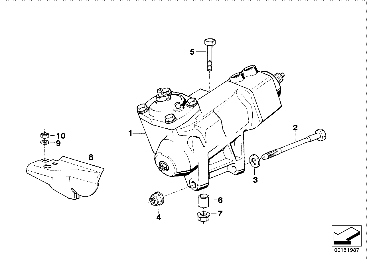 BMW 32131466387 At-Hydro Steering Box