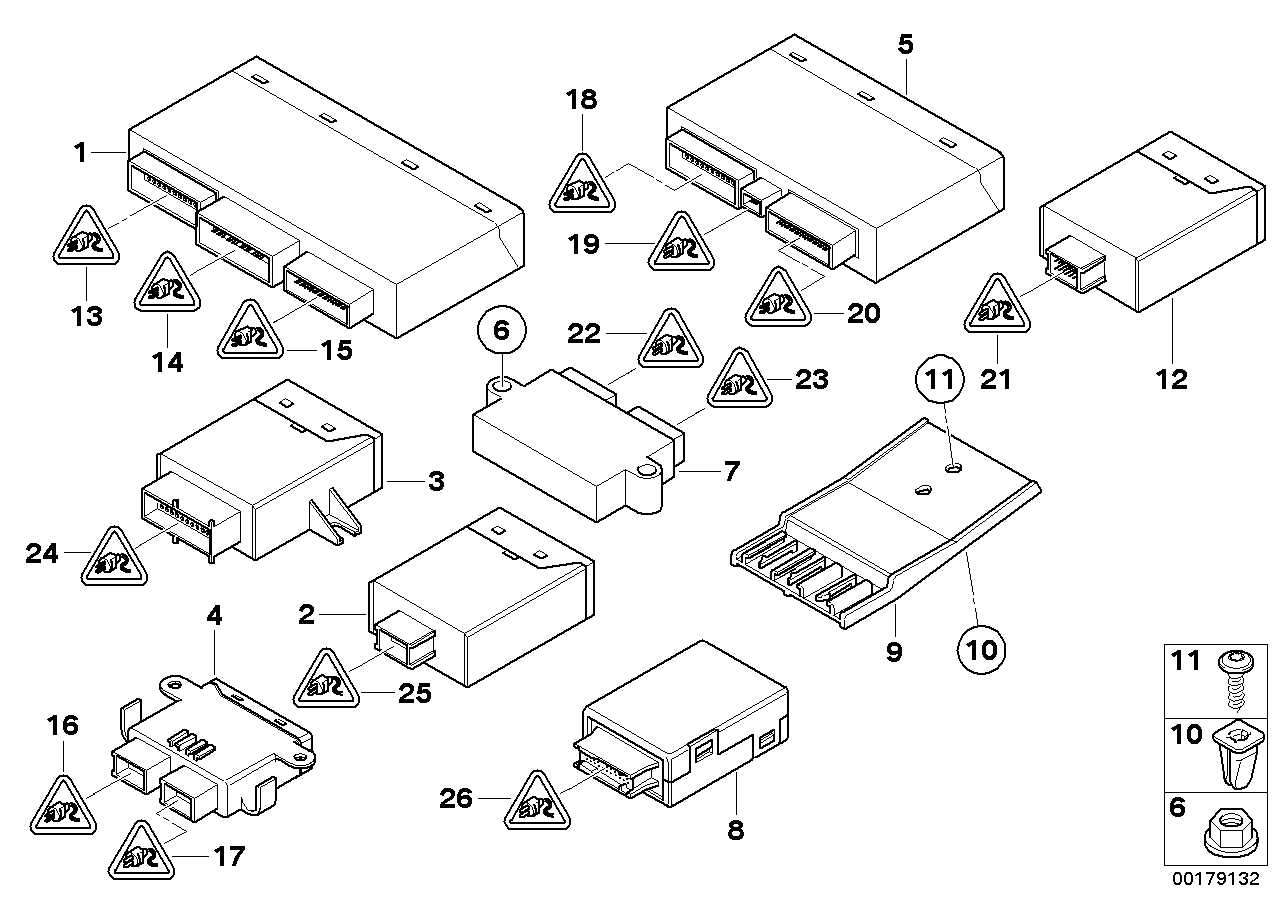 BMW 61356916054 Control Unit, Mirror Memory