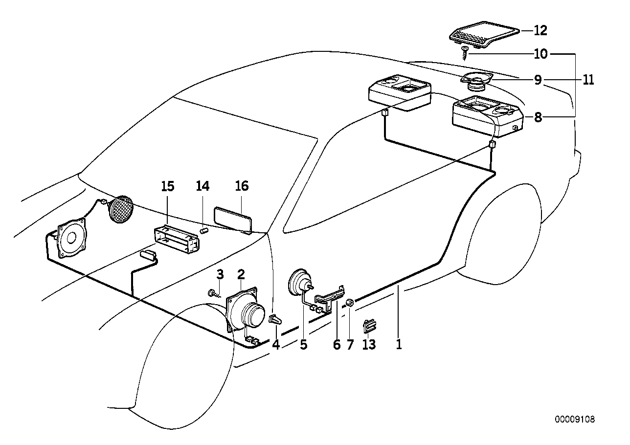 BMW 65131393465 Loudspeaker