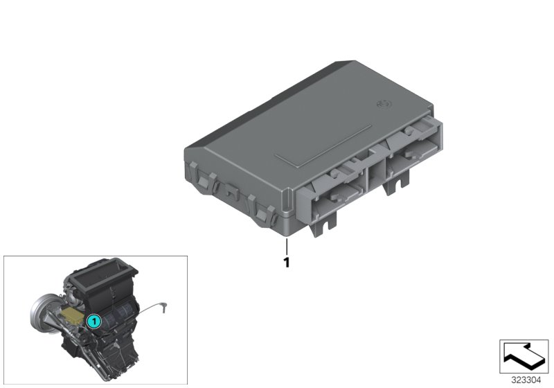 BMW 64119461798 CONTROL UNIT F AUTOM.AIR CON