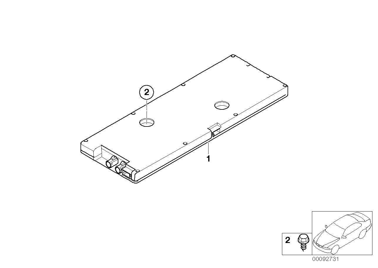 BMW 65209167133 Antenna Amplifier, Diversity