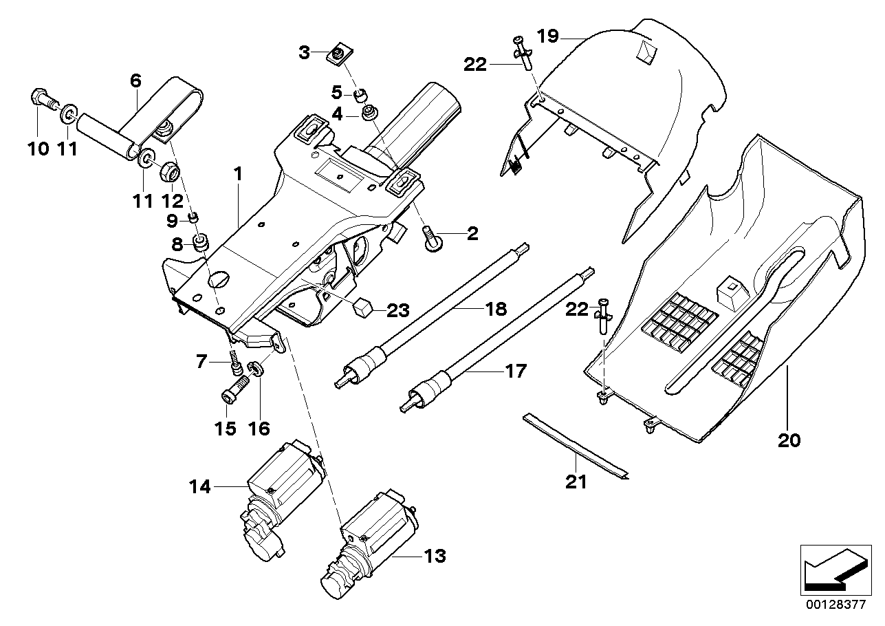 BMW 32311092088 Steering Column Bracket