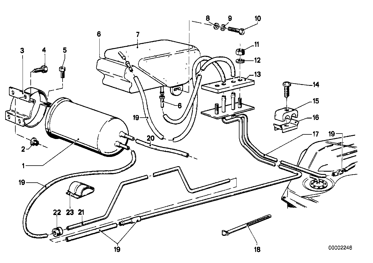 BMW 61131355345 Cable Clamp