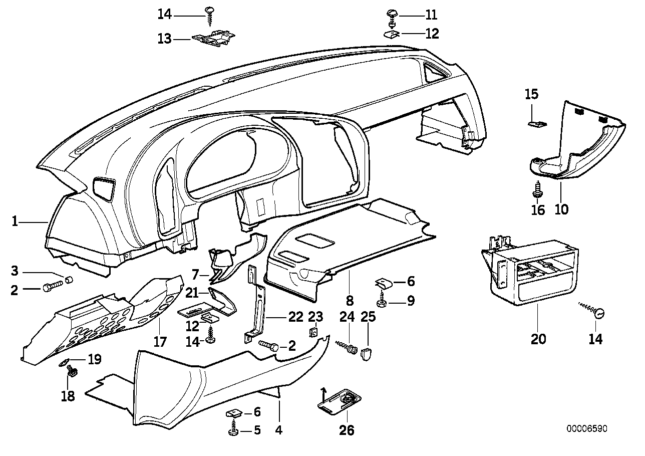 BMW 64221387093 Frame