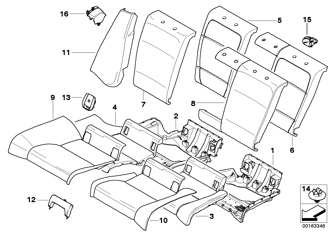 BMW 52207246469 Padding