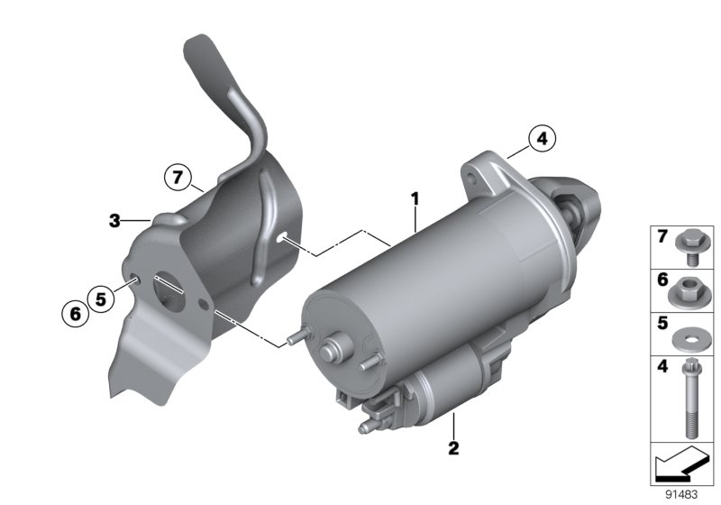 BMW 12417536690 Starter