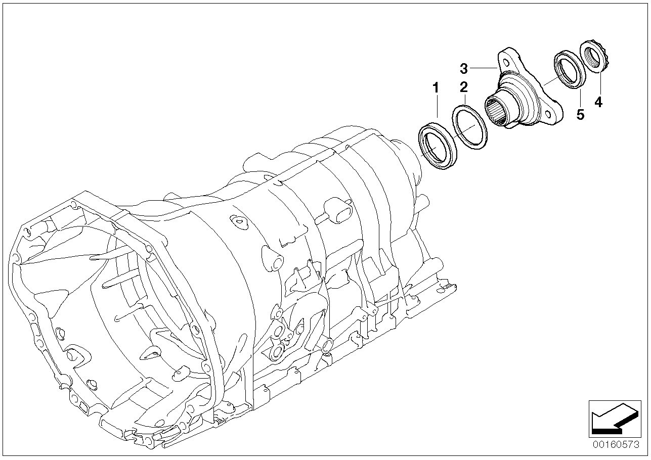 BMW 24207521971 Output Flange