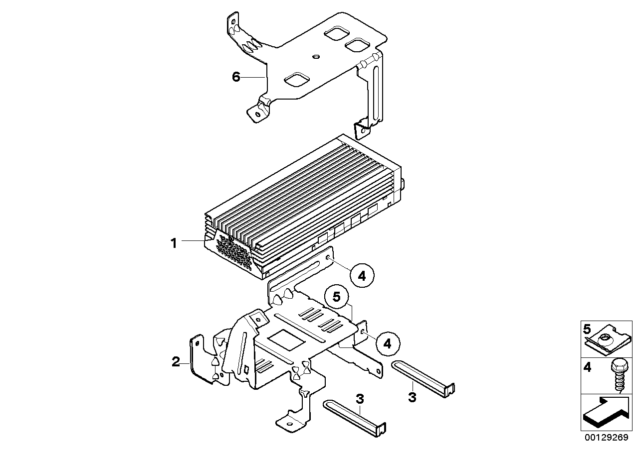 BMW 65127851364 Amplifier, Individual Audio System