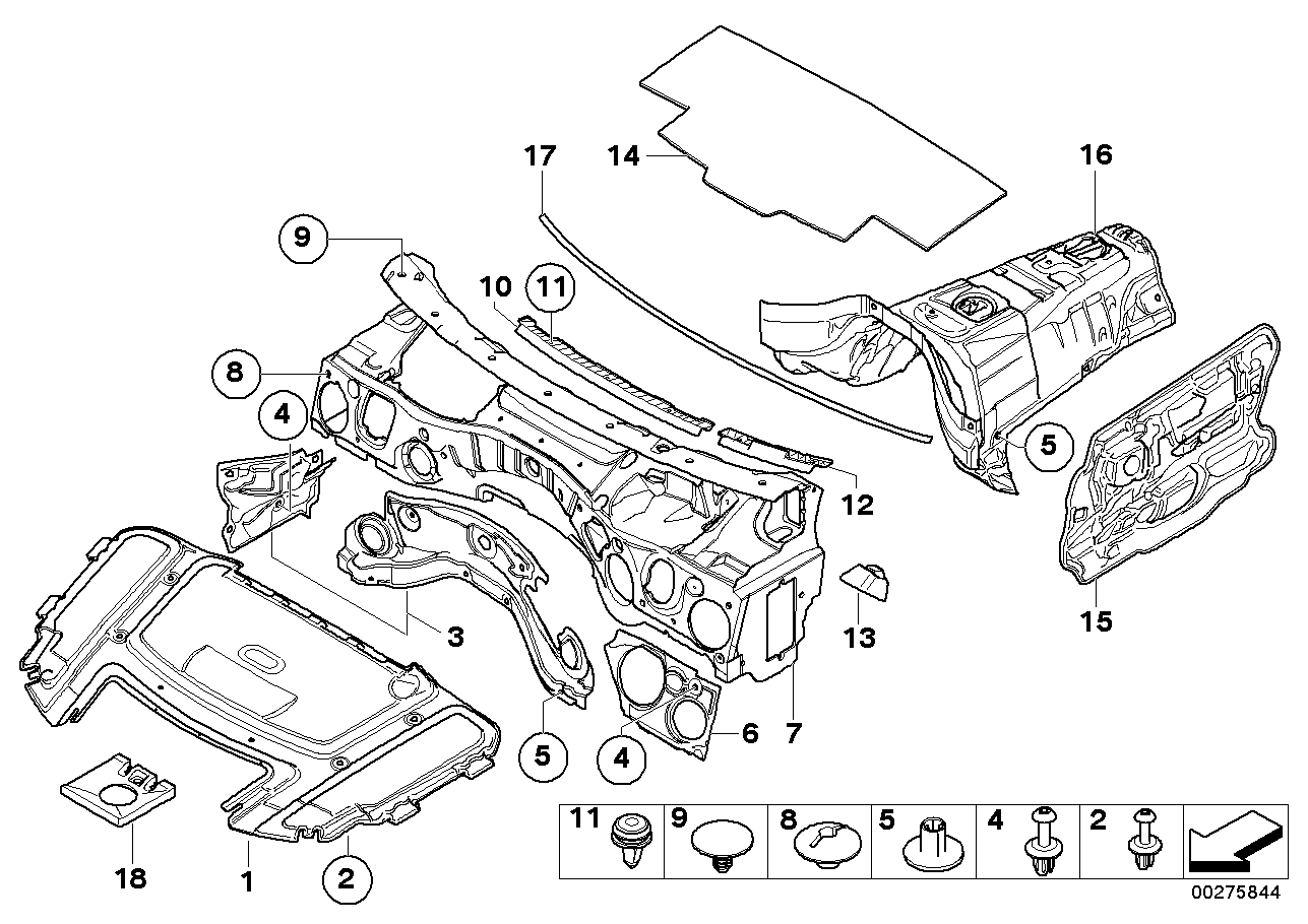 BMW 51487204350 Sound Insulating Door Front Right