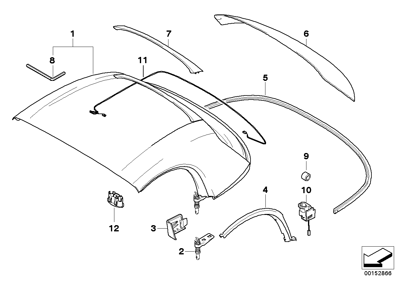 BMW 54217120219 Hardtop