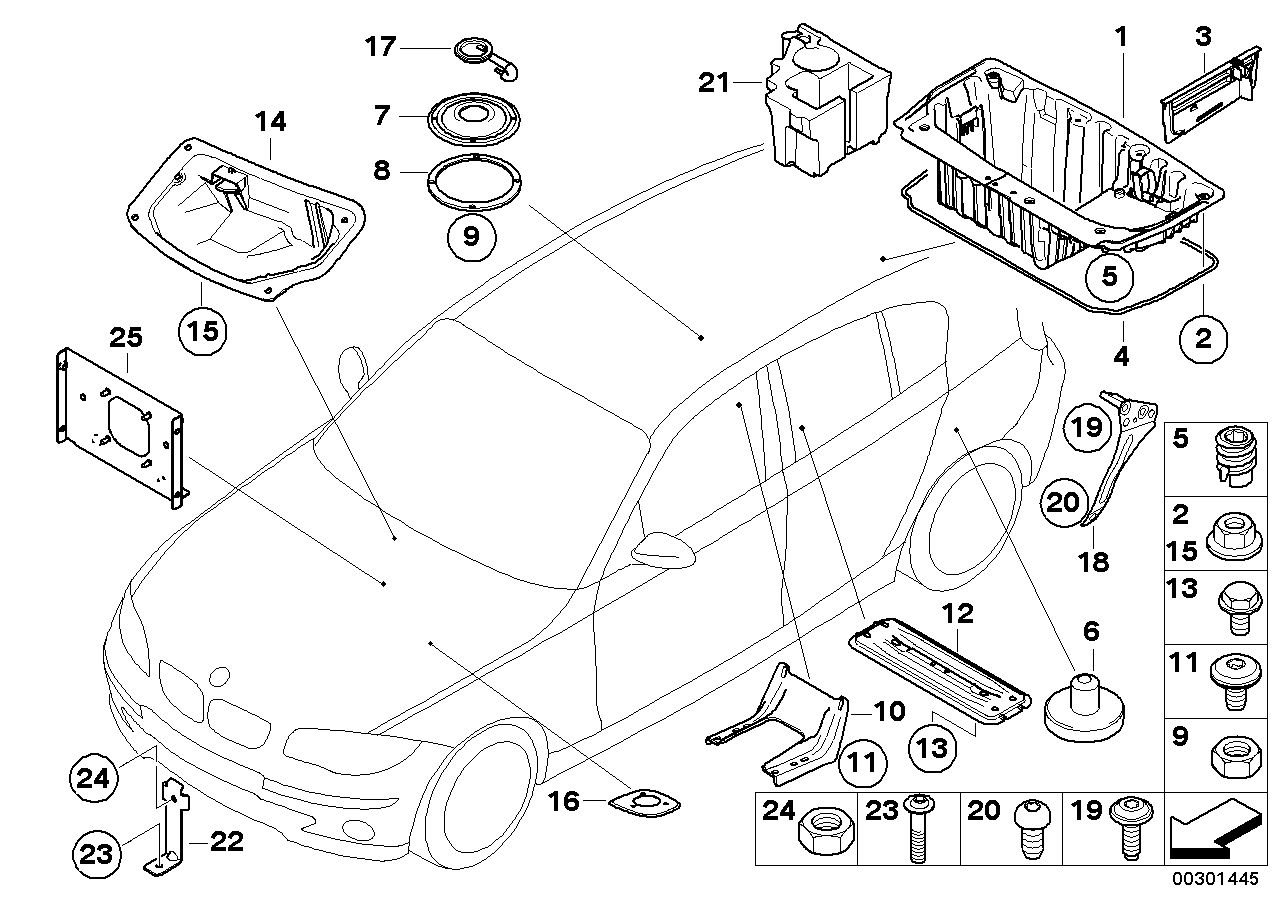 BMW 51718051597 Multifunctional Pan, Trunk Floor