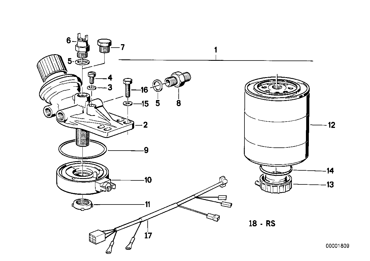 BMW 12642241761 Fuel Heater