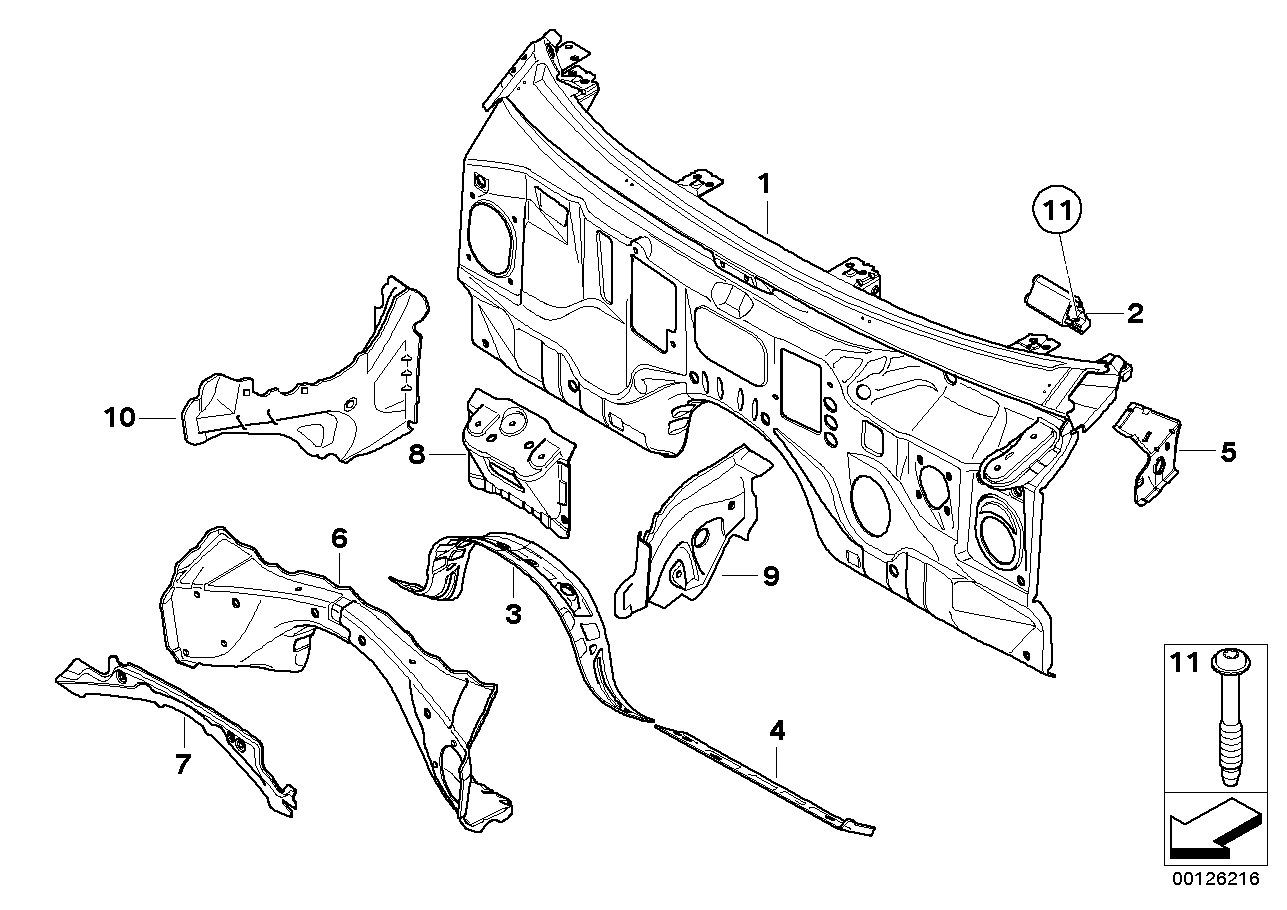 BMW 41137066146 Torx-Bolt With Washer