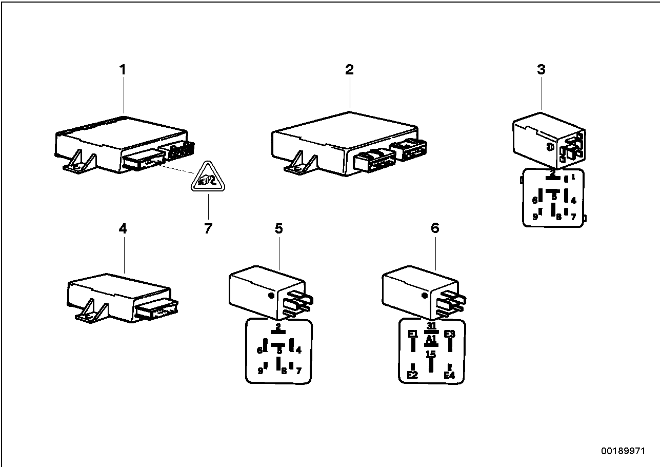 BMW 61351384604 Central Locking System Module Uncoded