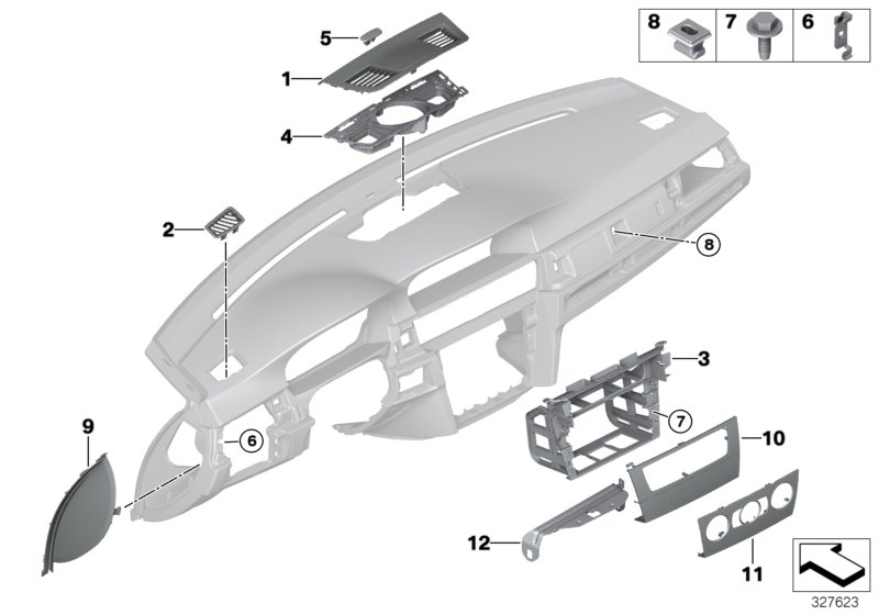 BMW 65126958411 Decorating Cover Mask
