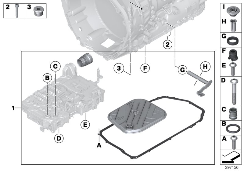 BMW 24507624191 REPAIR KIT SELECTOR ROD