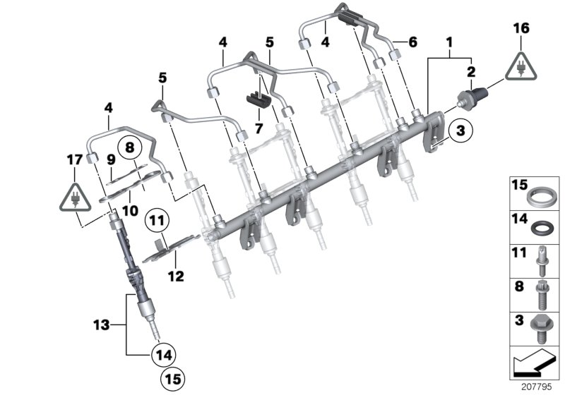 BMW 13537584676 Clamping Plate