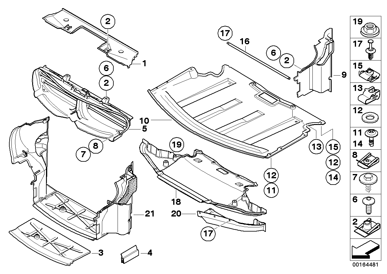 BMW 51748040116 Connection Rod, Front Air Duct