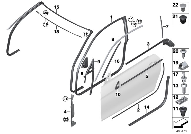 BMW 51717279776 Strip, Cowl Panel