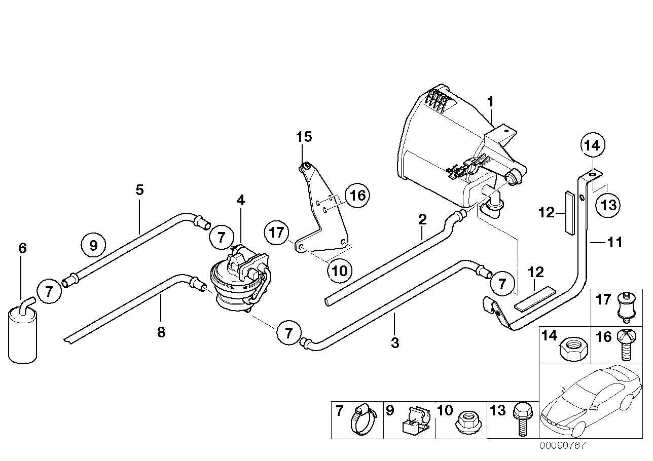 16131184057 BMW Holder