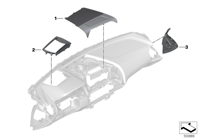 BMW 51457996876 TRIM PANEL, I-PANEL, OUTER R