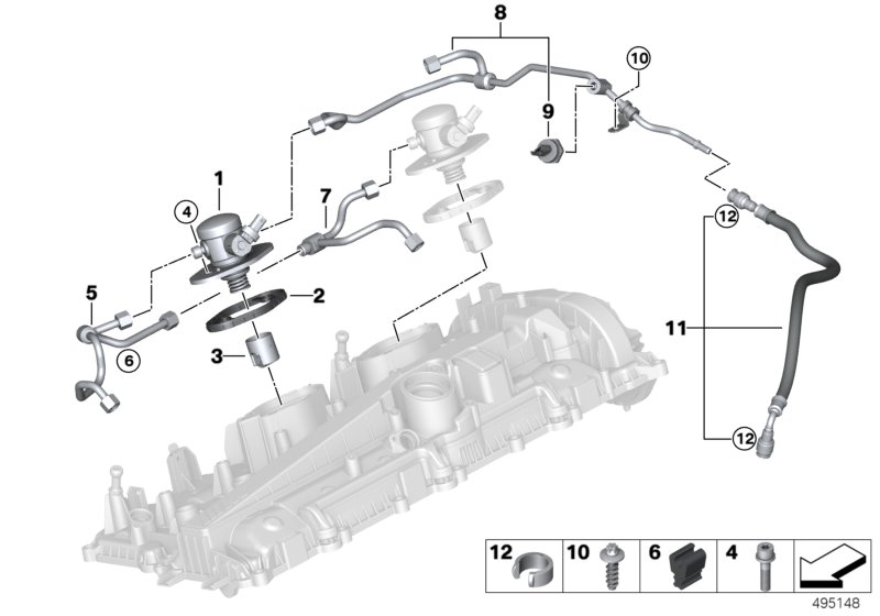 BMW 13538089949 HIGH PRESSURE PIPE