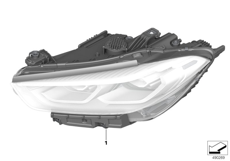 BMW 63118085134 HEADLIGHT, LASER LIGHT, RIGH