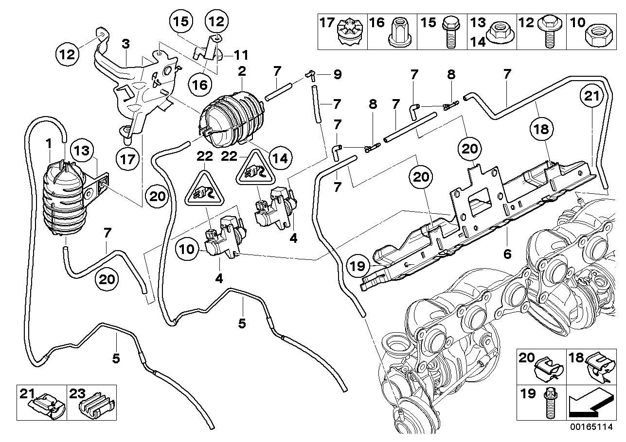 BMW 11657577993 Bracket, Vacuum Reservoir