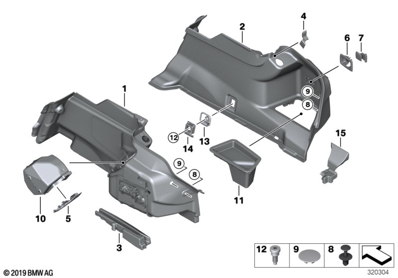 BMW 51477359958 Foam Insert, Right