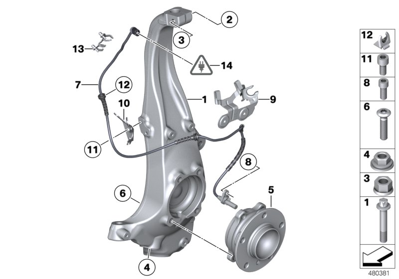 BMW 34522284468 Bracket Rds Right