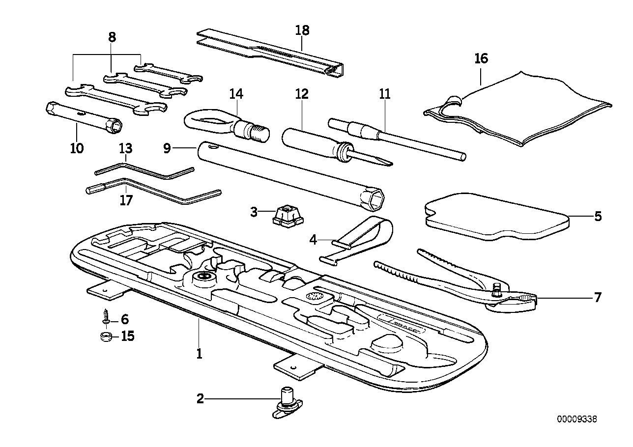 BMW 54628165663 Emergency Mechanism Parking Lock