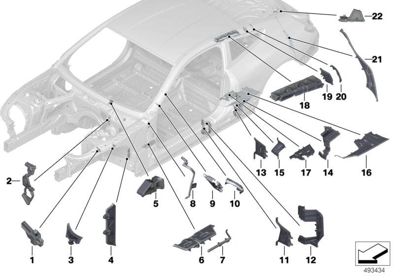 BMW 41007330415 Shaped Part Extension Engine