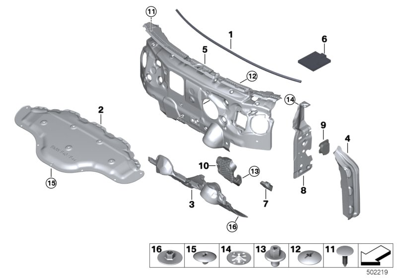 BMW 51487448812 SEAL, SIDE FRAME, RIGHT