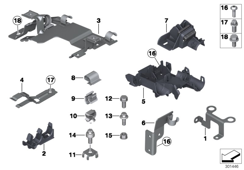 BMW 12527591948 Bracket, Coolant Hose