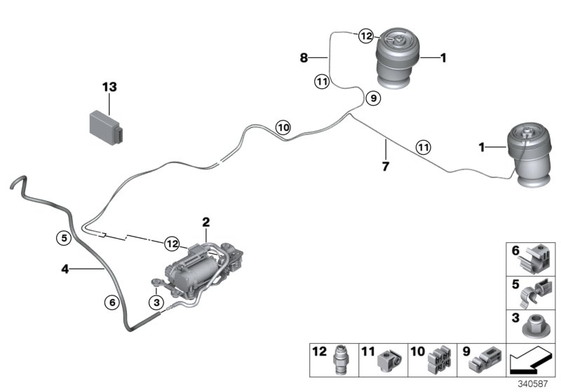 BMW 37208601466 Hose Clamp